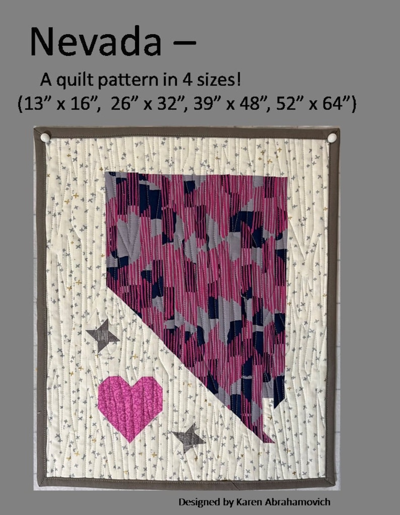 Nevada Quilt Pattern 4 Sizes Etsy