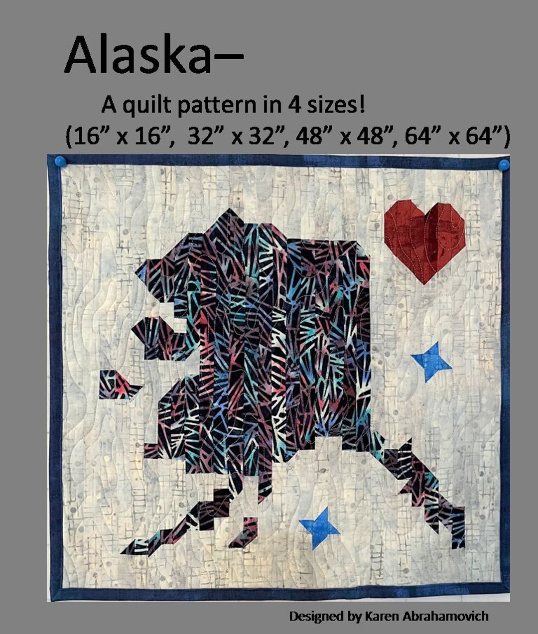 Alaska Quilt Pattern 4 Sizes Etsy