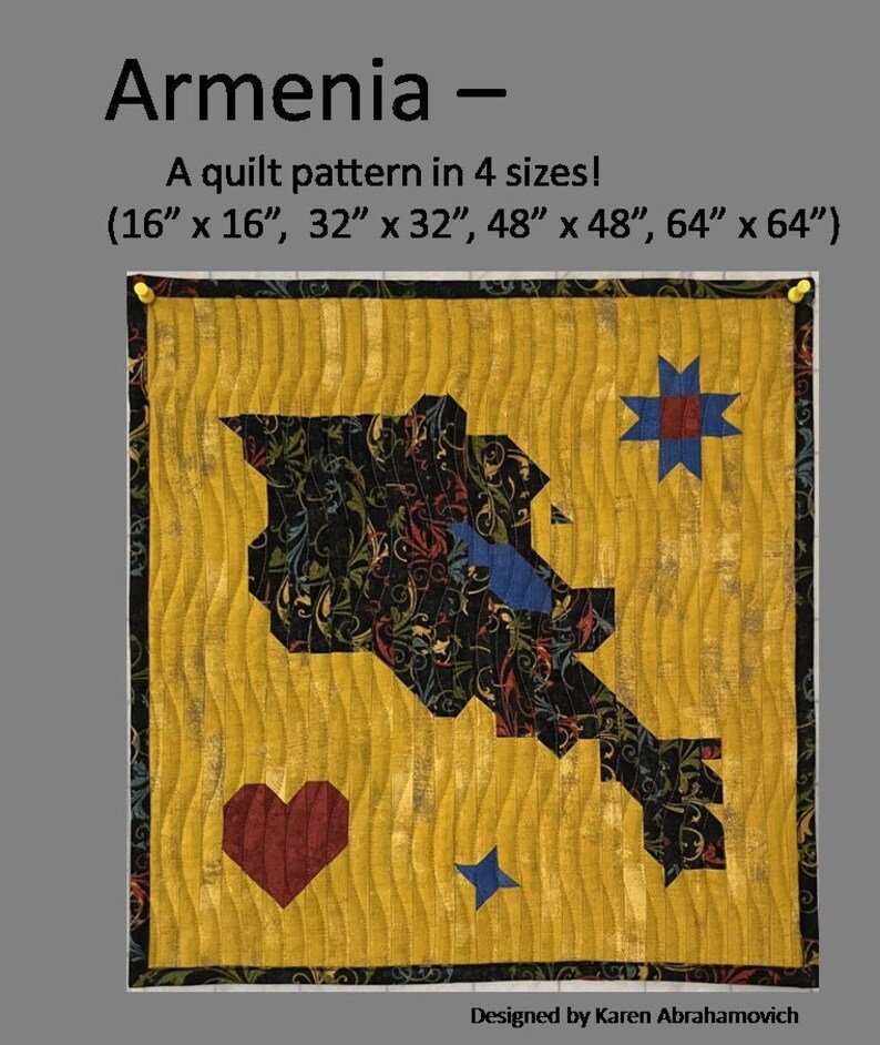 Armenia Quilt Pattern - 4 Sizes! - Etsy