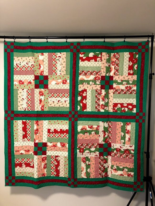 Christmas Throw Quilt Etsy
