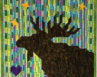 Moose on the Loose!  Quilt Pattern in 2 Sizes!