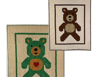 Patrón de edredón Teddy Love - ¡2 tamaños!
