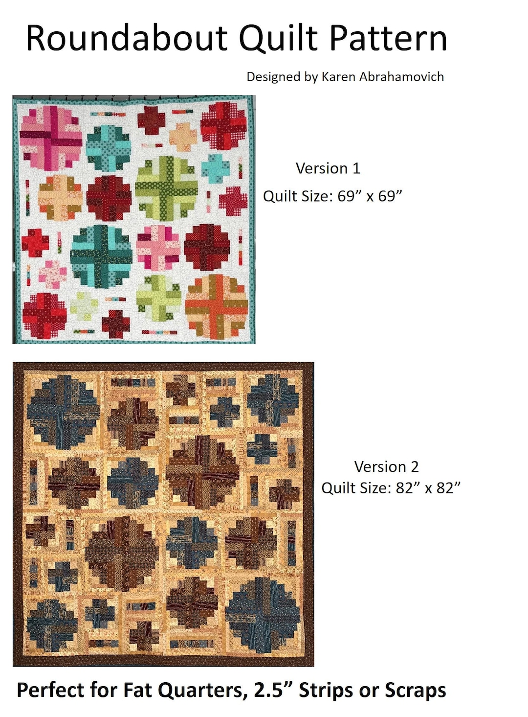 Quilt Roulette Quilt Pattern Roundabout Quilt Pattern - Etsy