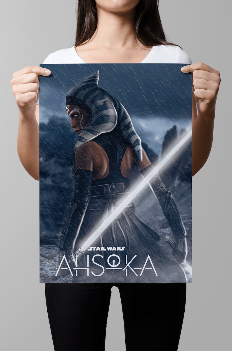 Ahsoka Poster, Star Wars, Star Wars Art, Wall Art, Kids Room, Fan Art