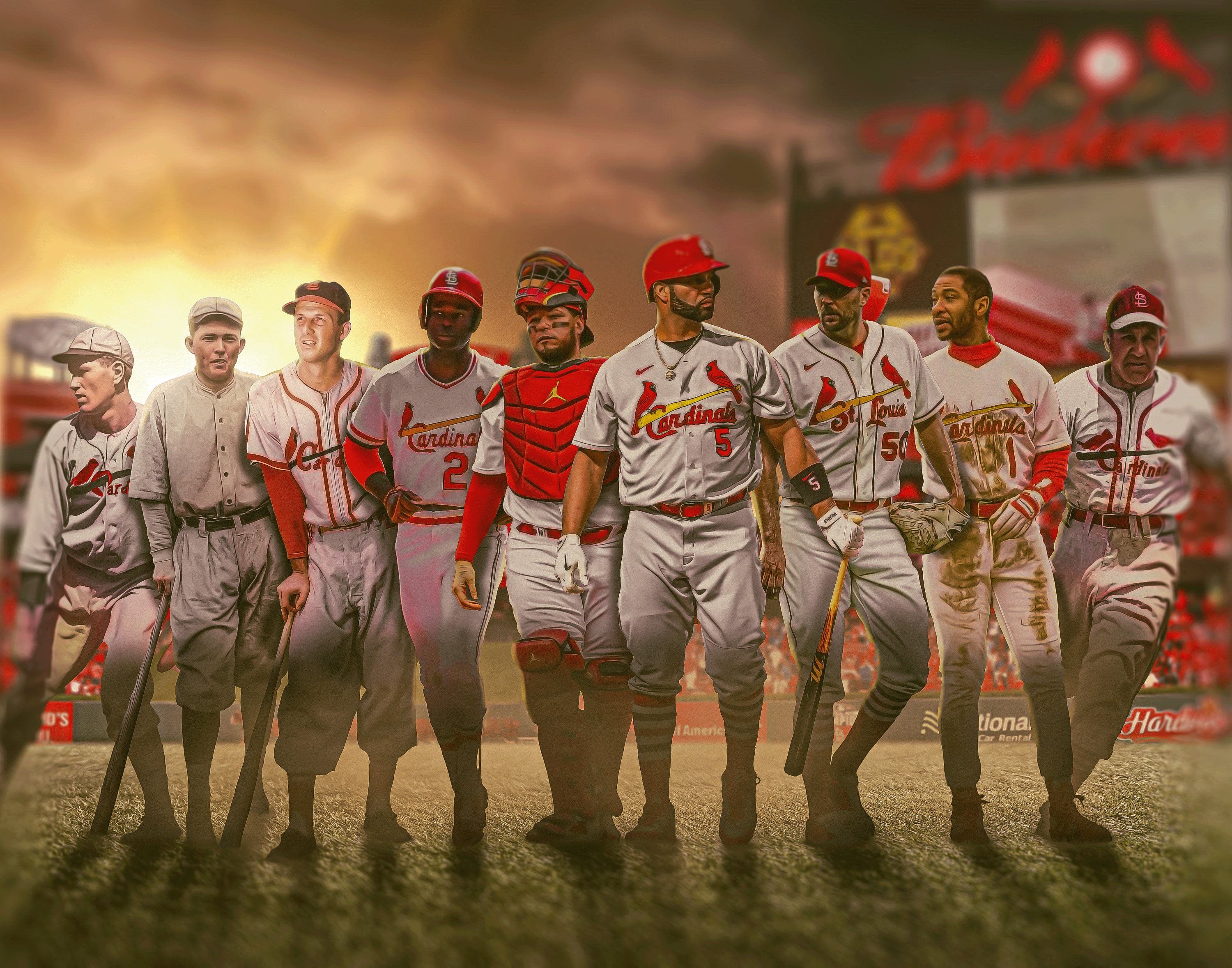 MLB St. Louis Cardinals - Yadier Molina Poster - 22.375 x 34 - The  Blacklight Zone