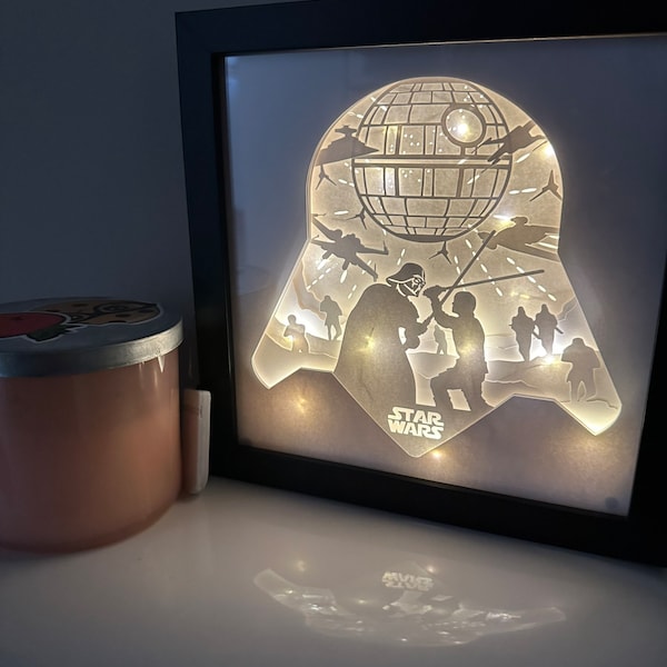 Star Wars Decor, Death Star, Darth Vader, Luke Skywalker, Star Wars inspire, Darth Vader's helmet, Light Saber, Mandalorian, Baby Yoda Decor