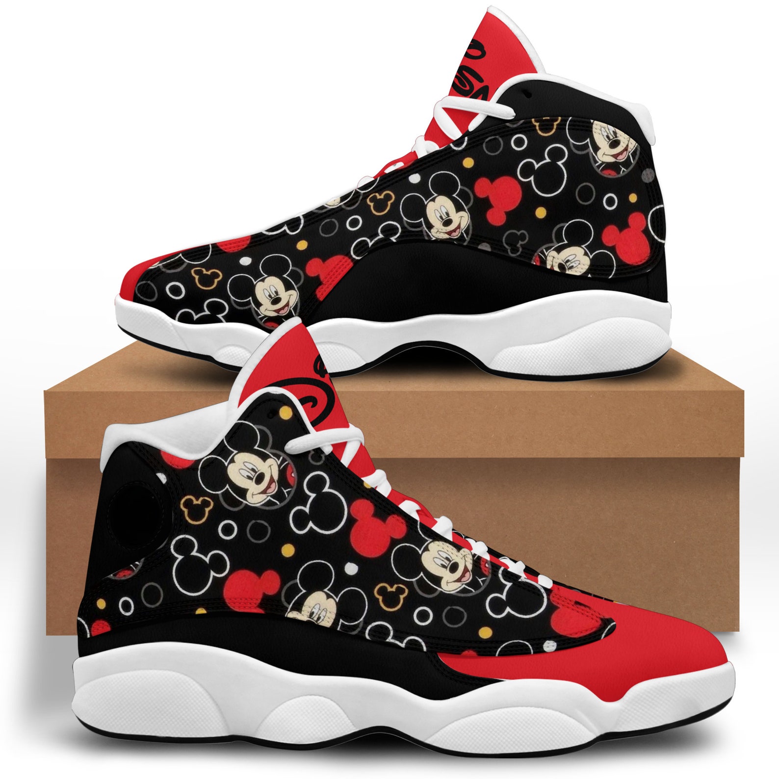 Mickey Mickey Shoes Mickey Mouse Shoes Air Jordan 13 | Etsy