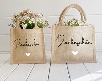 Dankeschön Geschenktasche für Nachbarn, Kollegen, die Krankenschwester, die beste Freundin, Erzieherin, Pflegepersonal