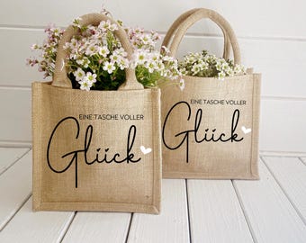 Jutetasche - eine Tasche voller Glück