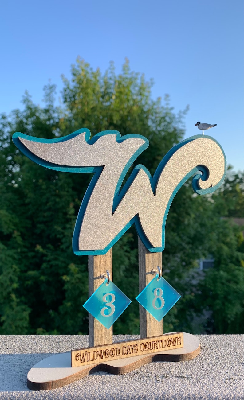 Limited Edition signed and numbered Wildwood Days Beach Countdown miniature image 2