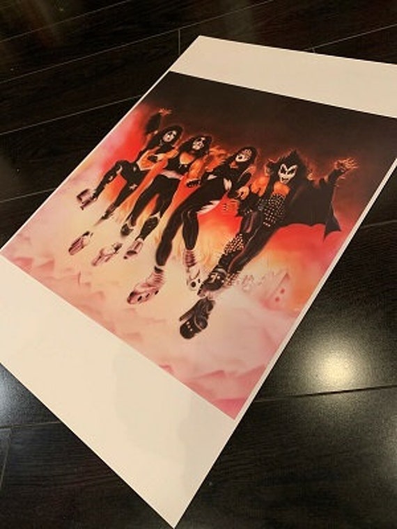 Art Print Kiss Card Pack Destroyer Bubble Gum Classic Rock - Etsy