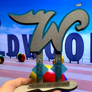 Limitierte Auflage signierte und nummerierte Wildwood Days Beach Countdown Miniatur