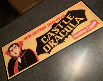 Kunstdruck Schloss Dracula Billboard Wildwood New Jersey NJ Shore Boardwalk
