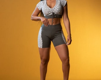 Workout Set Top Crop und enge Shorts - Paixao no. 34