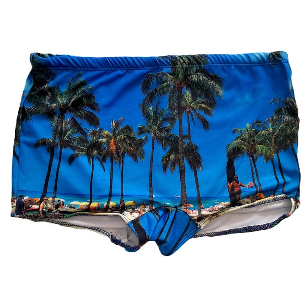 Brasilianische Sunga Boxershorts Palmen und Strand -Paixao no. 78