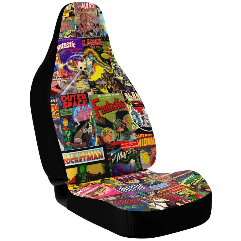 1950s Sci Fi Comic Art Car Seat Covers Etsy