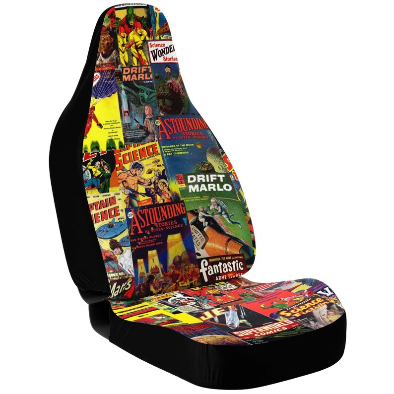 1950s Sci Fi Comic Art Car Seat Covers Etsy