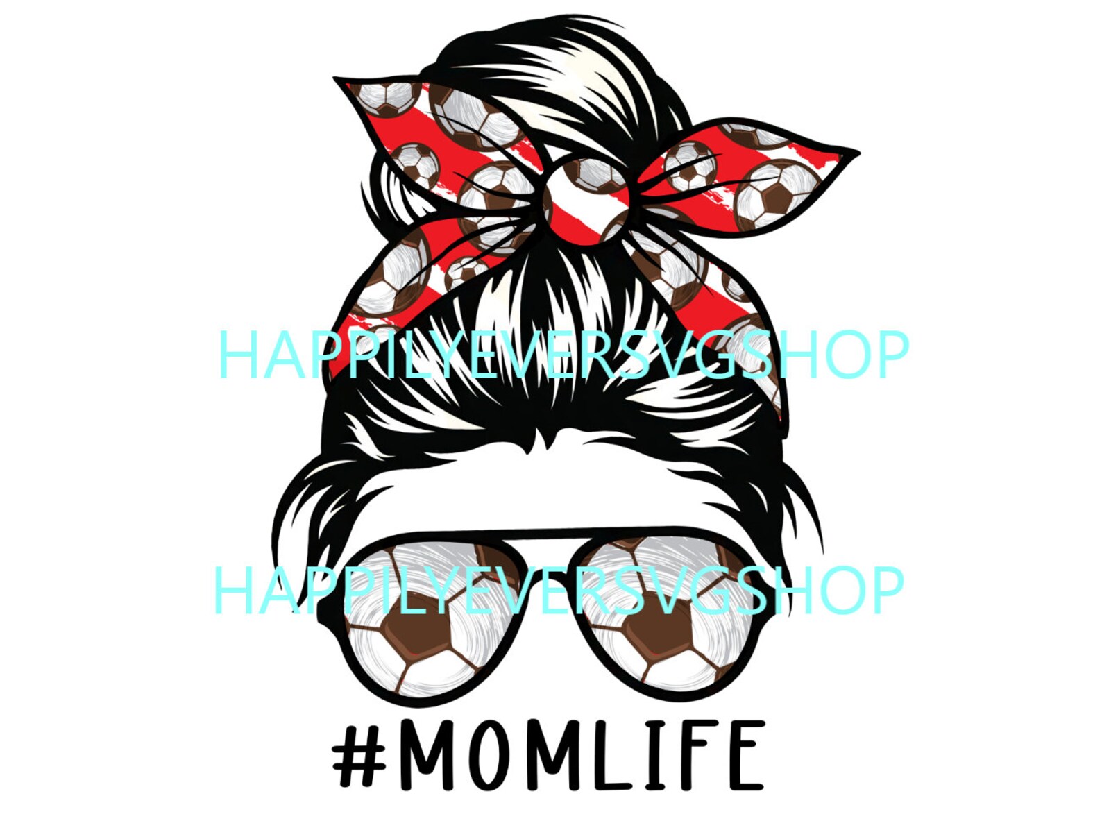 Soccer Mom Life Bun PNG for SUBLIMATION and PRINTABLE vinyl | Etsy