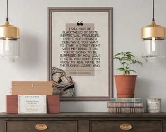 The Office Lizard King Poster, featuring Robert California