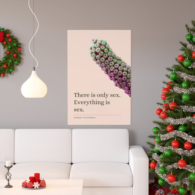 Everything is Sex, the Office Poster, Robert California, Dunder Mifflin, Phallic Plants Etsy