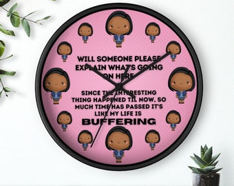 Kelly Kapoor Wall Clock for Fans of The Office TV Show