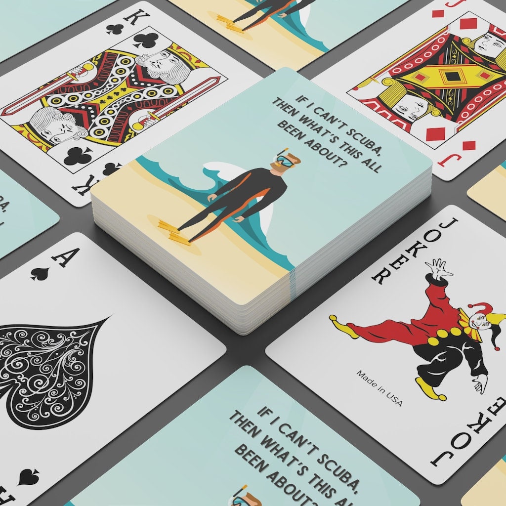 The Office Playing Cards Creed's Scuba Poker Cards - Etsy