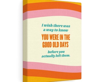 The Office Canvas Gallery Wrap, Good Old Days, Wall Decor, Dunder Mifflin, Office Merch