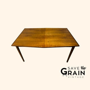 Vintage Mid-Century Modern Walnut Dining Table