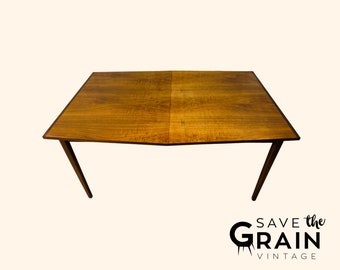 Vintage Mid-Century Modern Walnut Dining Table