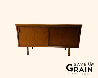 Vintage Mid-Century Modern Teak Sideboard Cabinet