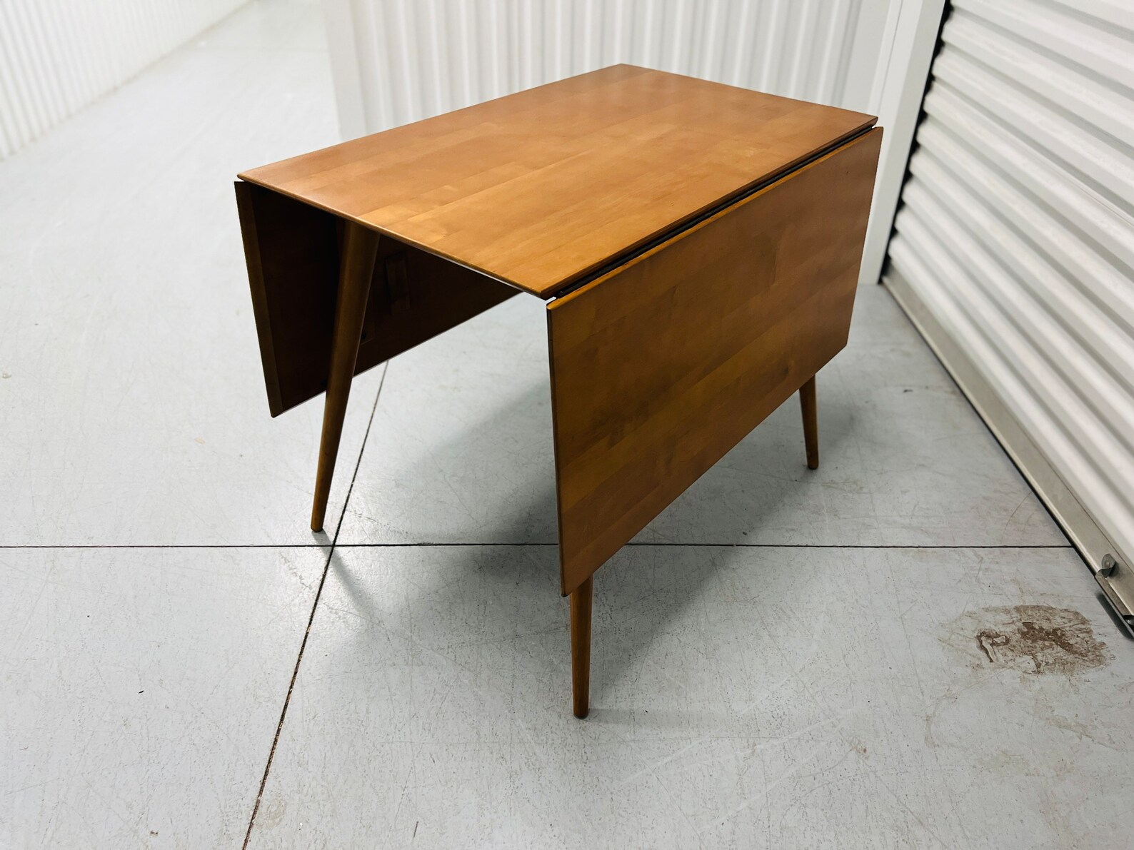 Vintage Midcentury Modern Drop Leaf Table Etsy