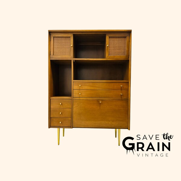 Mid Century Modern Bookcase Etsy