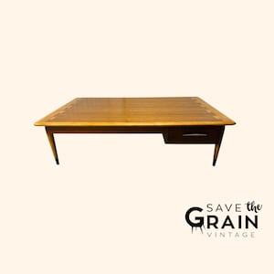 Vintage Mid-Century Modern Large Walnut Coffee Table