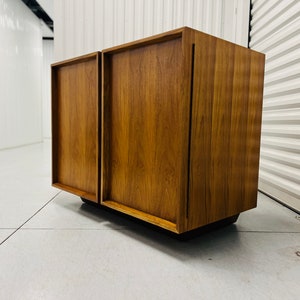 Vintage Mid-century Modern Walnut Cabinet - Etsy