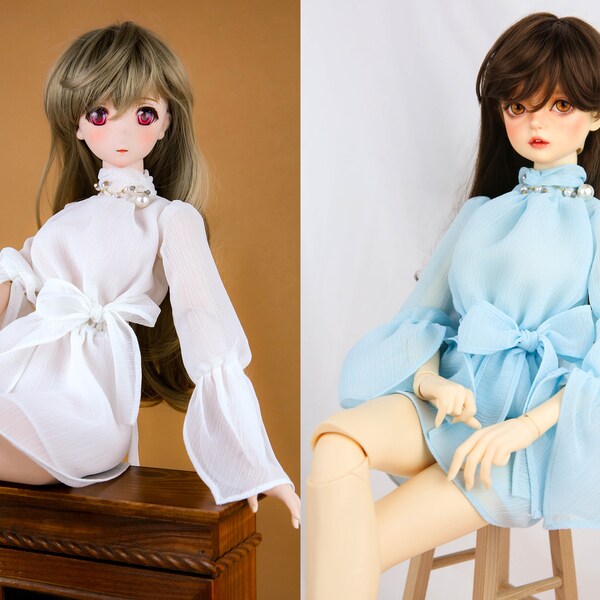 BJD clothes sd,msd doll Backless chiffon dress for SD , MSD Dollfie 1/3 1/4 doll