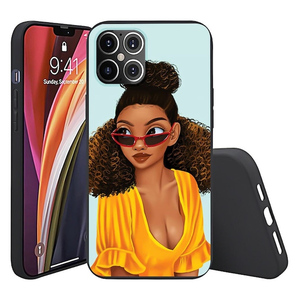 Phone Cases, Melanin iPhone Covers, Over 50 Designs compatible with any phone, Silicone Cases | ANTI-SLIP