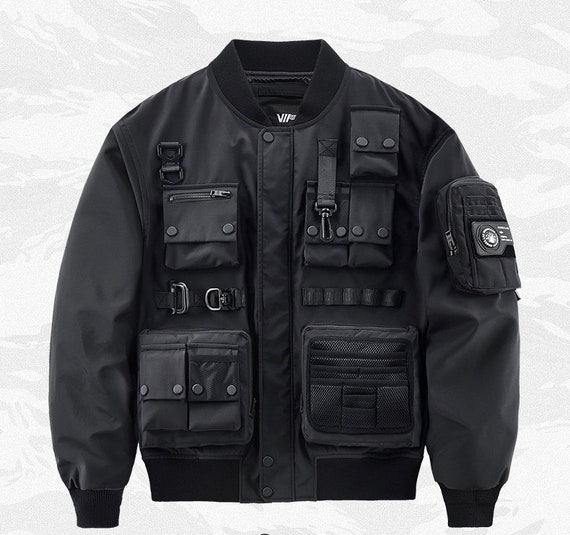 All Black Deluxe Techwear Jacket 