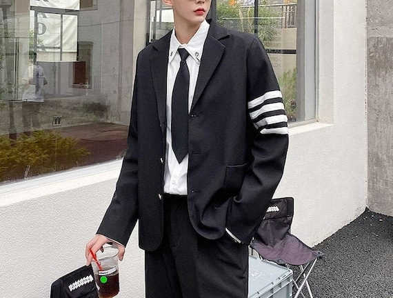 casual black suit