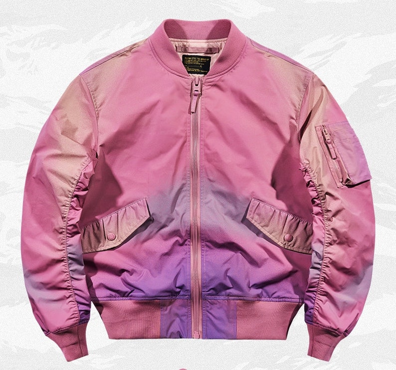 Pink Deluxe Gradient Techwear Jacket Mutlifunction Pockets - Etsy Australia