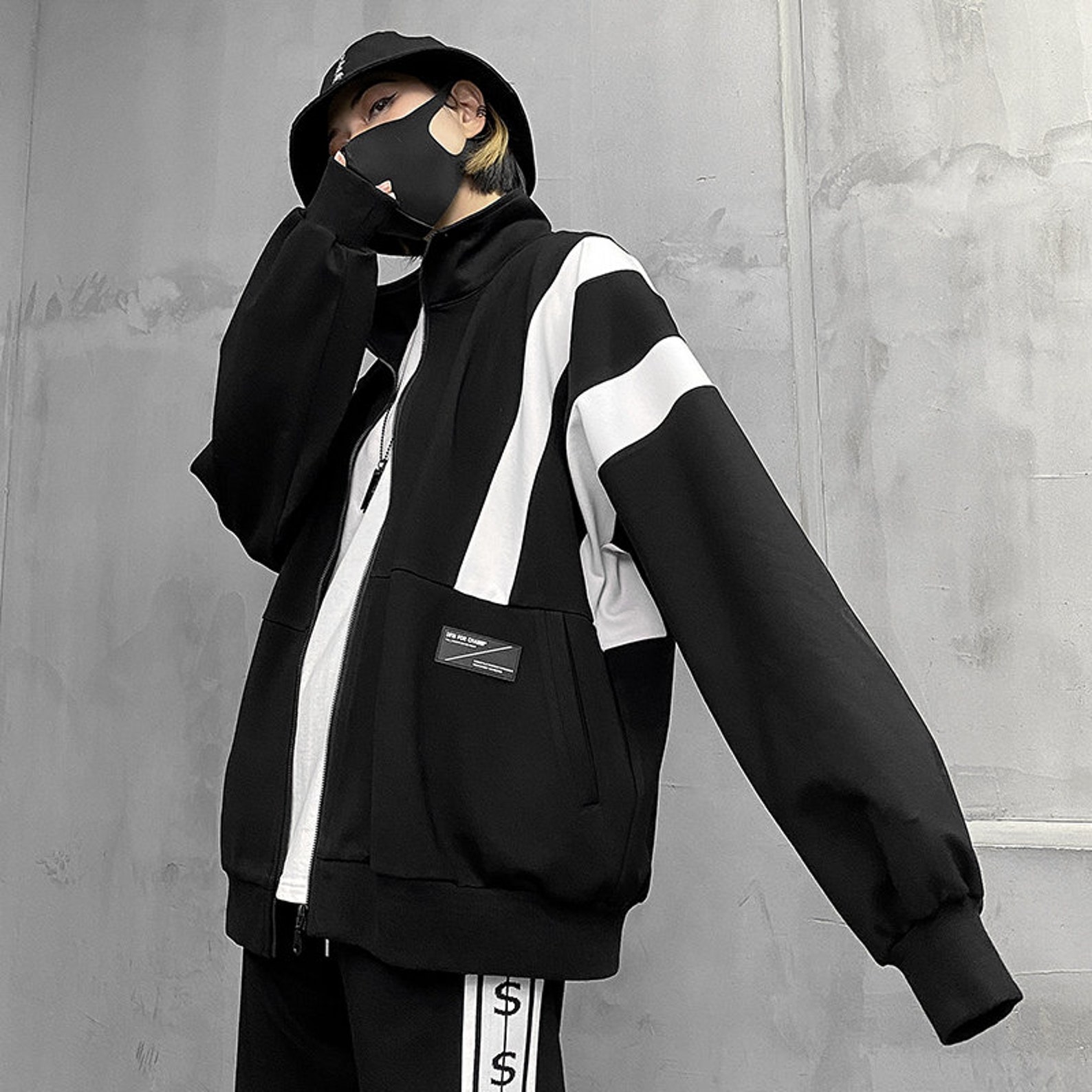 Woman Techwear Jacket Cool Cyberpunk Futuristic Deconstructed | Etsy