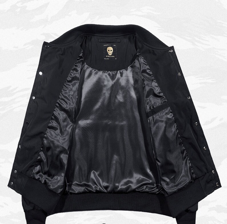 Black Deluxe Techwear Jacket Detailed Embroidery Mutlifunction - Etsy