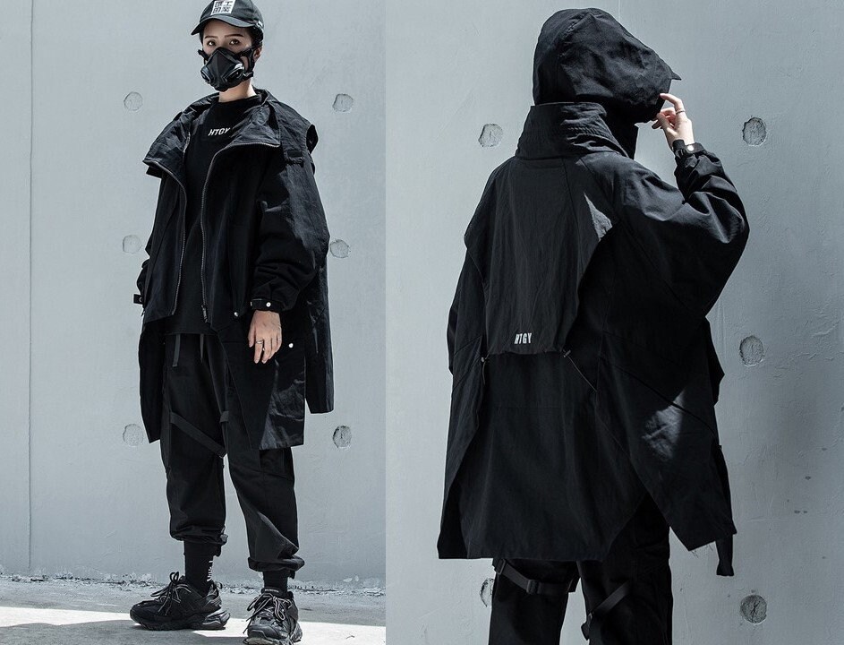 Techwear Poncho Ninja Jacket CYBER TECHWEAR® ubicaciondepersonas.cdmx