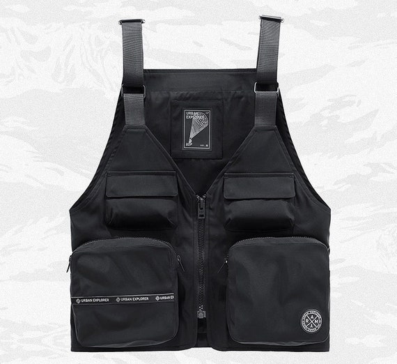 Dark ninja series techwear vest  clottech