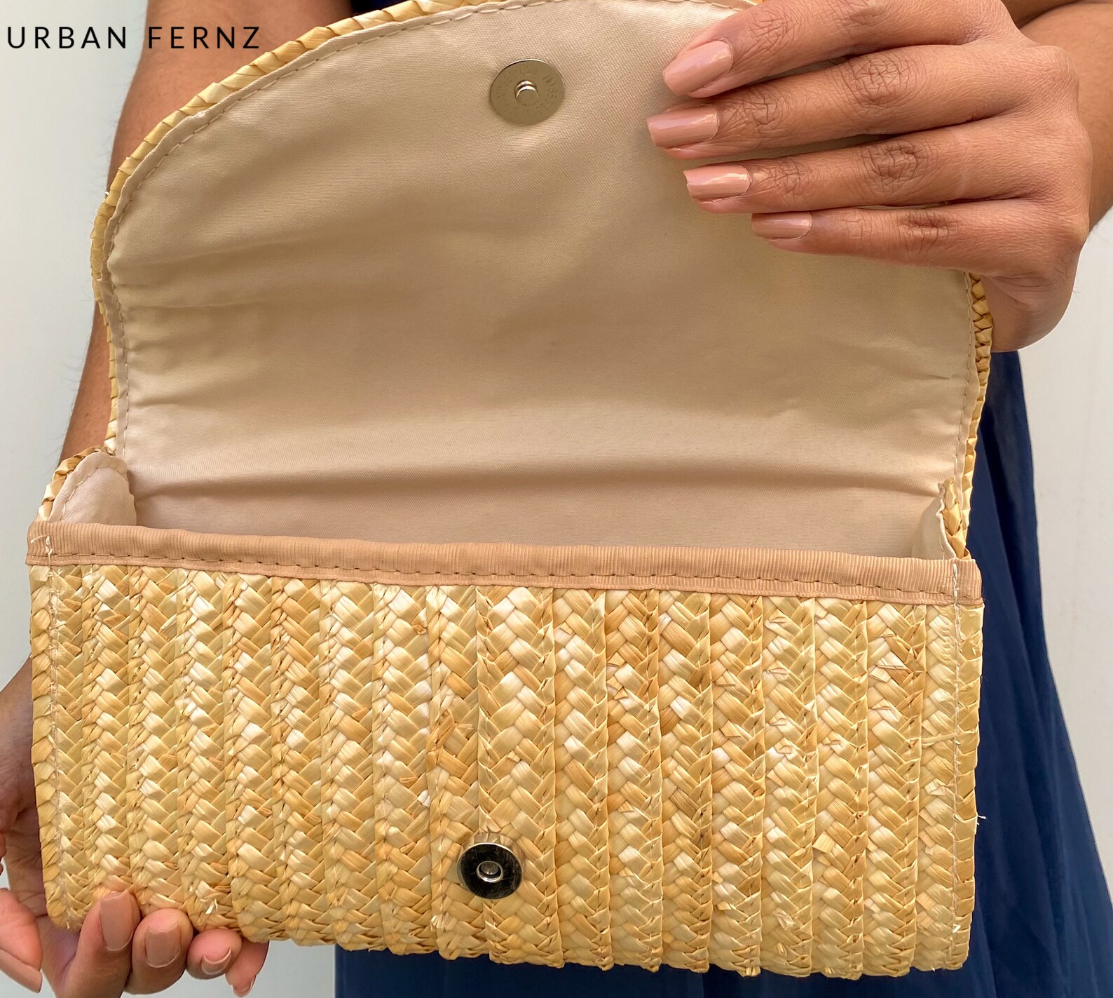 Straw Clutch Summer Bag Beach Bag Straw Handbag Summer Etsy