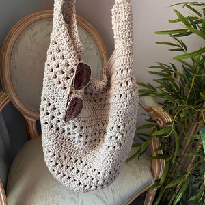 The Luna Crochet Bag Pattern, Shopping bag, market bag, beach bag, Crochet Pattern, PDF Pattern, Boho.