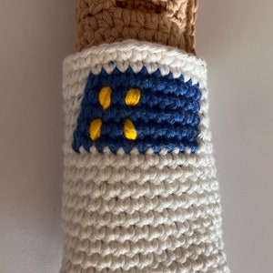 Gregg the sausage roll, crochet PDF pattern, crochet sausage roll, Novelty gift, crochet food, pretend play. PATTERN ONLY