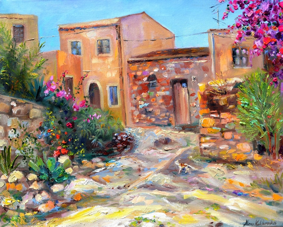 油絵イタリア、オルシーニ宮 油絵イタリア、オルシーニ宮 油絵イタリア、オルシーニ宮