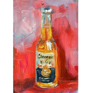 Cerveza corona, cerveza en botella de vidrio, cerveza artística, decoración de barra pintada a mano Cocina