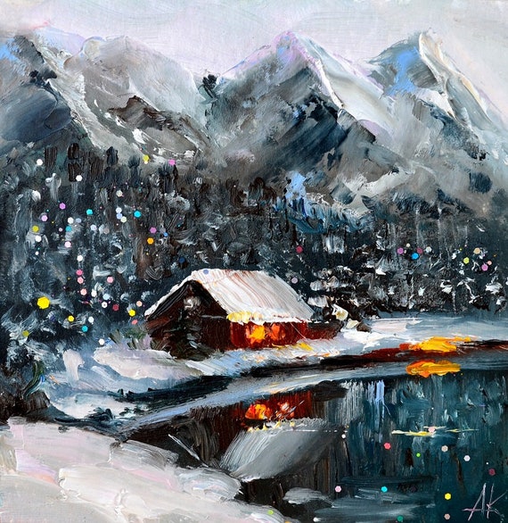 絵画 Winter Mountain 6C9B8AD7-D65B-4926-90FD-