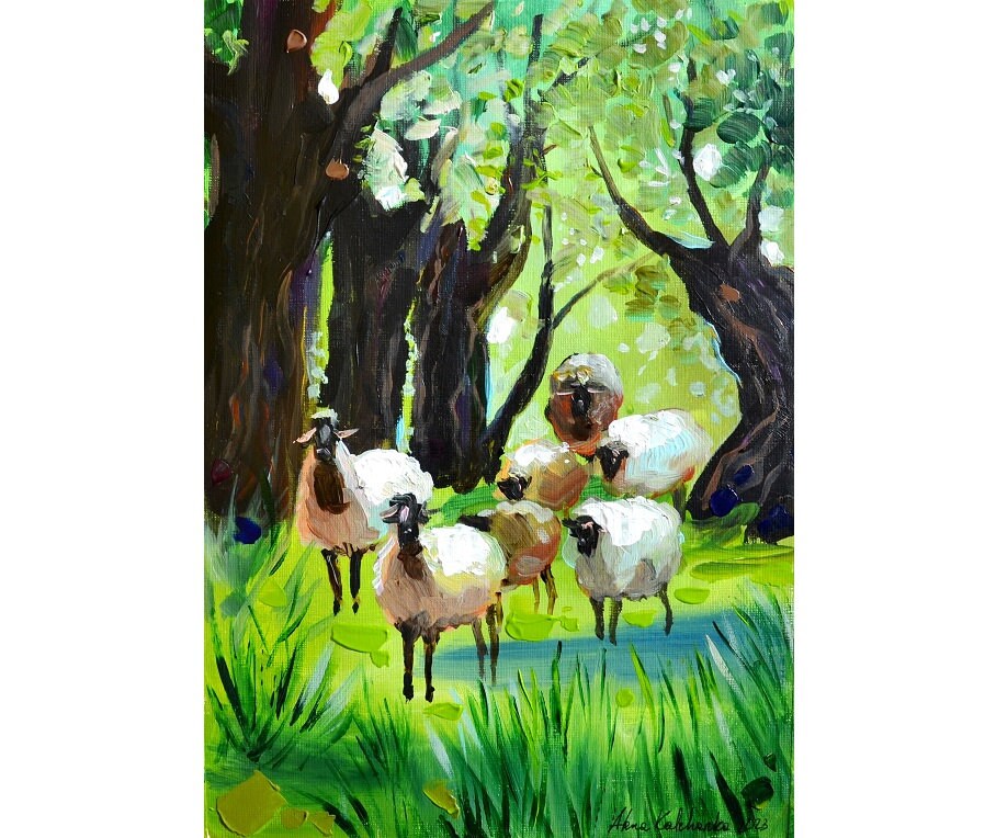 ジャン・クロード・キリチ　リトグラフ　絵画　農家とオリーブ畑 ジャン・クロード・キリチ リトグラフ 絵画 農家とオリーブ畑 ジャン